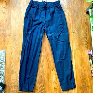 J Crew Factory Linen-Cotton Drawstring Pant